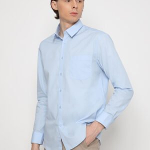 Jobb Oldham Kemeja Pria Lengan Panjang Regular Fit Biru