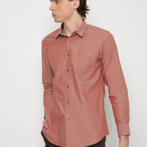 Jobb Lambeth Kemeja Pria Lengan Panjang Slim Fit Teracotta