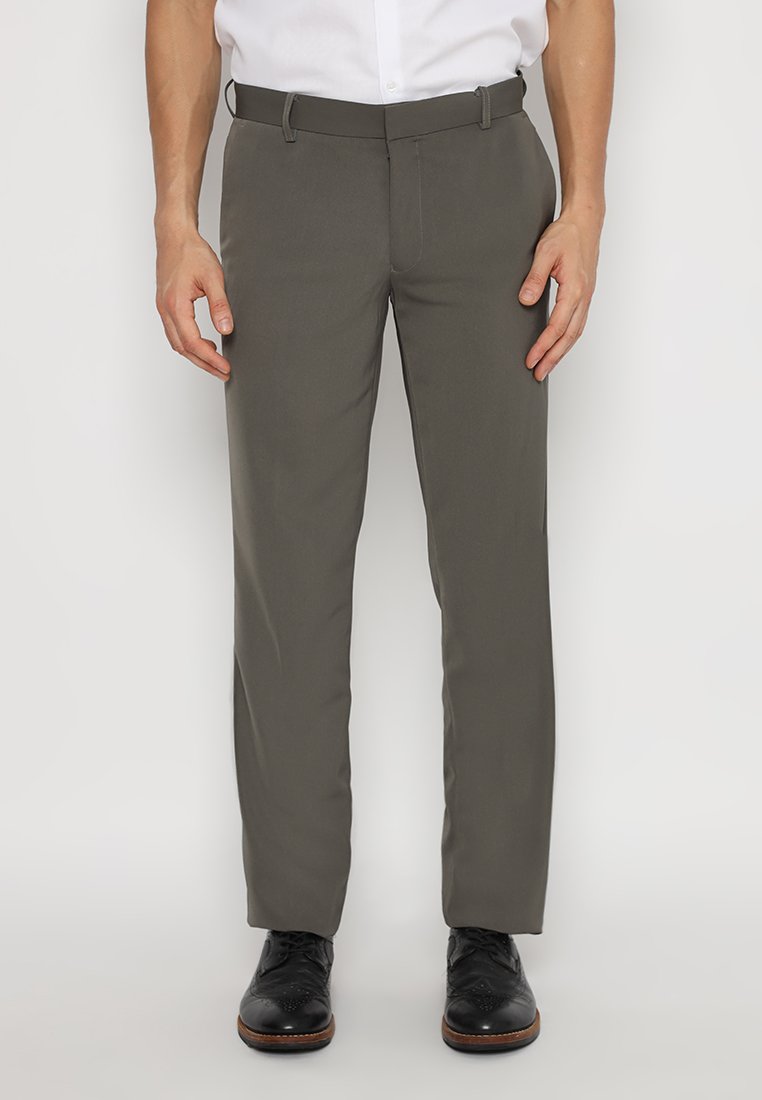 Jobb Albion Celana Panjang Pria Slim Fit Abu-Abu