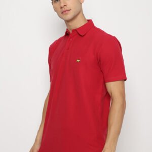 Jack Nicklaus Spring City Polo Shirt Pria Regular Fit Maroon