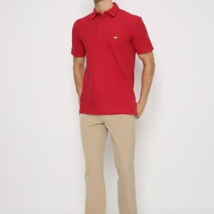 Jack Nicklaus Spring City Polo Shirt Pria Regular Fit Maroon
