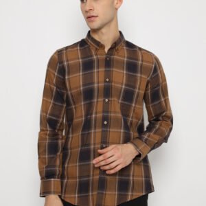 Jobb Logan Kemeja Pria Lengan Panjang Slim Fit Mustard