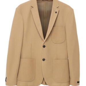 Jobb Rowland-T2 Jas Pria Slim Fit Dark Khaki