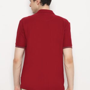 Jack Nicklaus Spectrum Polo Shirt Pria Regular Fit Burgundy