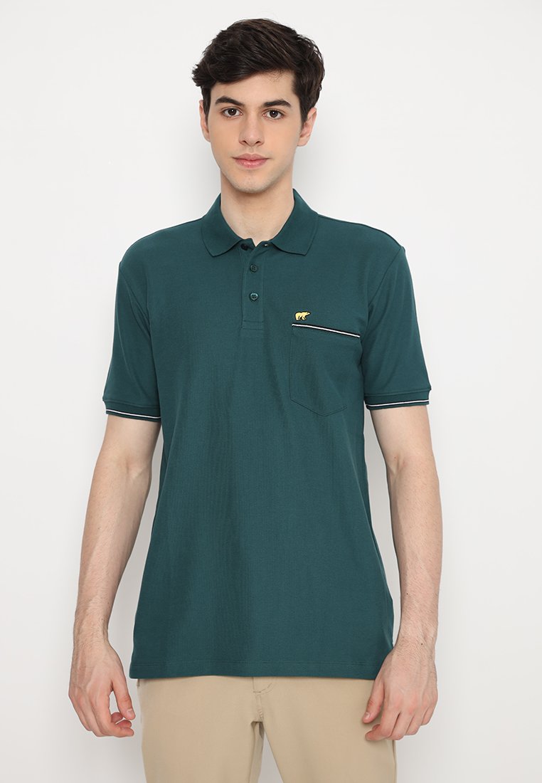 Jack Nicklaus Spectrum Polo Shirt Pria Regular Fit Panderosa Green