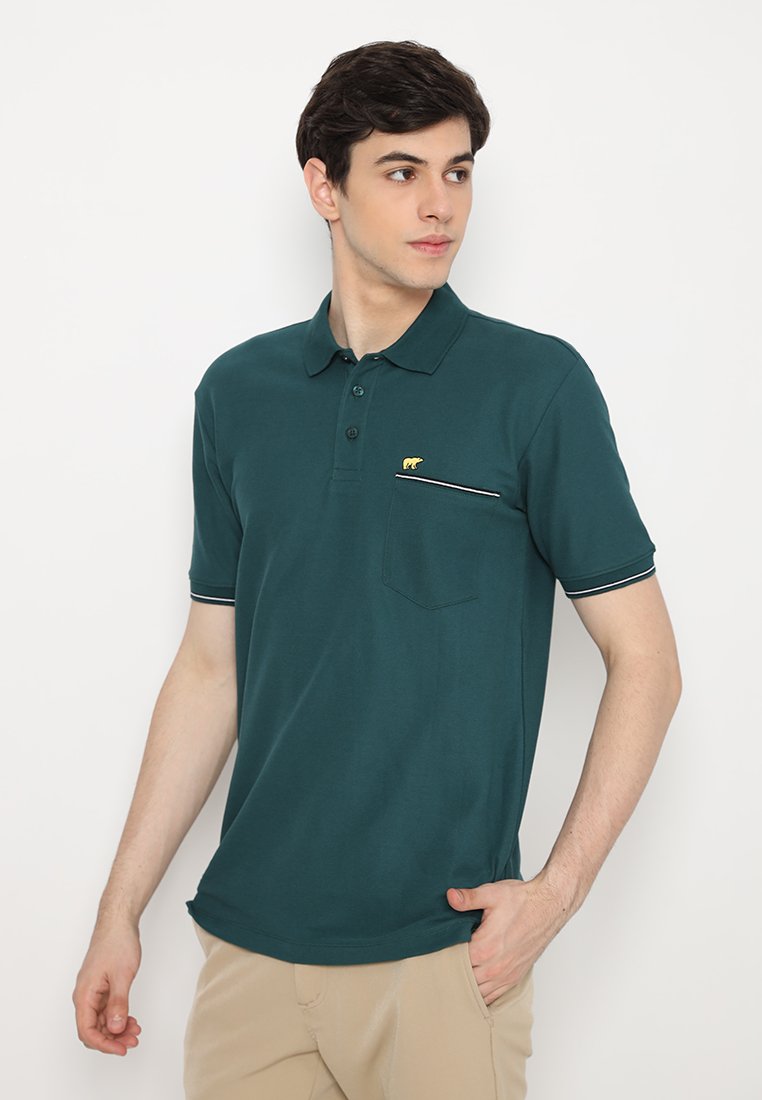 Jack Nicklaus Spectrum Polo Shirt Pria Regular Fit Panderosa Green - Image 2