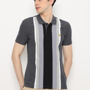 Jack Nicklaus May River Polo Shirt Pria Slim Fit Iron Gate