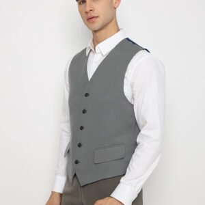 Jobb Vest Bellwool-V Formal Abu-Abu