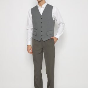Jobb Vest Bellwool-V Formal Abu-Abu