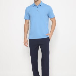 Jack Nicklaus Inzaghi Premium Solid Polo Silver Lake