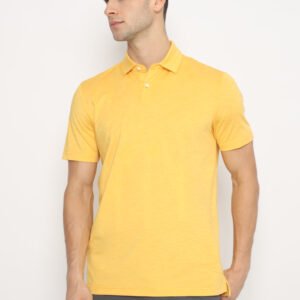 Jack Nicklaus Handanovic Premium Tonal two color Solid Polo Banana Cream