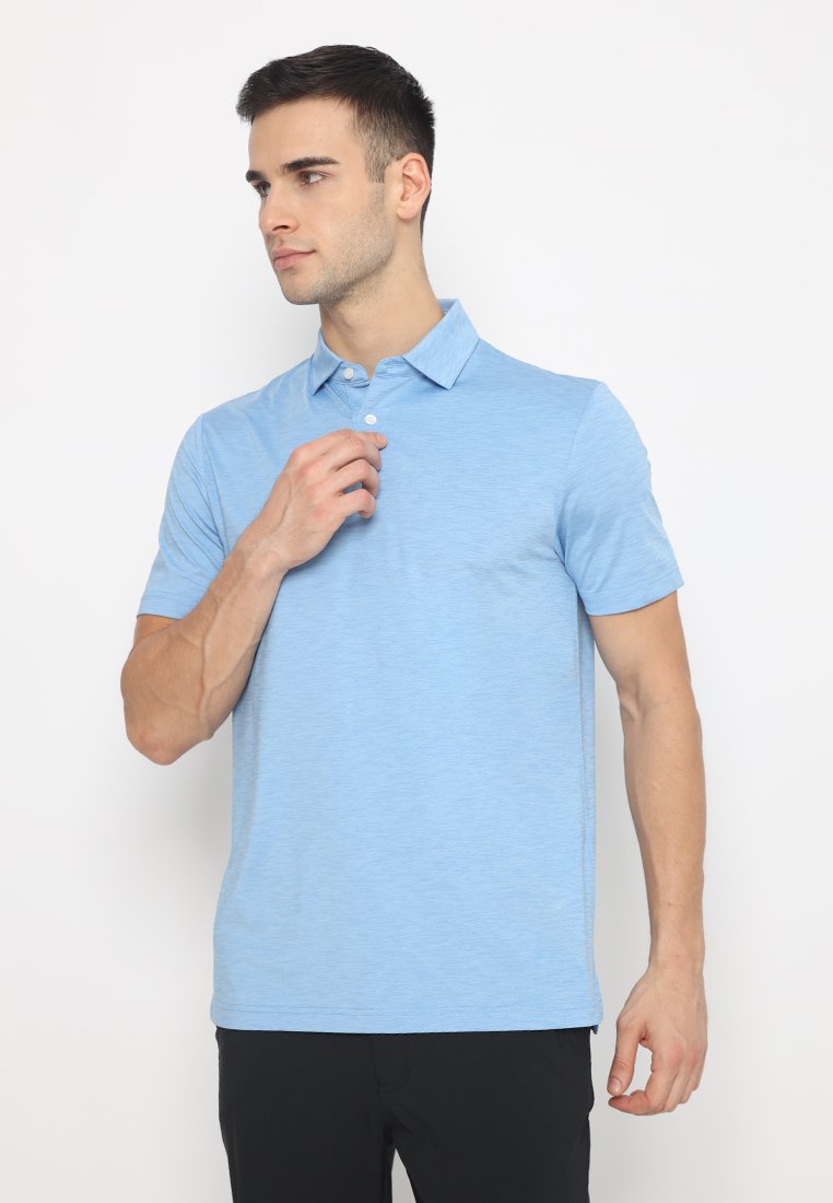 Jack Nicklaus Handanovic Premium Tonal two color Solid Polo Silver Lake