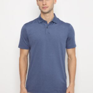 Jack Nicklaus Handanovic Premium Tonal two color Solid Polo Classic Navy