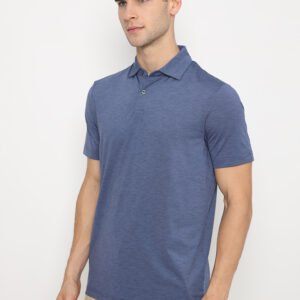 Jack Nicklaus Handanovic Premium Tonal two color Solid Polo Classic Navy