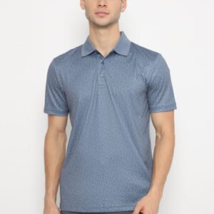 Jack Nicklaus Onana Premium Multi square print polo Silver Moon
