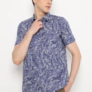 Jobb Castor Kemeja Pria Lengan Pendek Slim Fit Navy