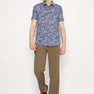 Jobb Castor Kemeja Pria Lengan Pendek Slim Fit Navy