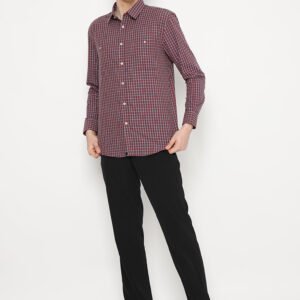 Jobb Delbert Kemeja Pria Lengan Panjang Regular Fit Merah